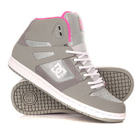 Кеды кроссовки высокие женские DC Rebound High Se Silver