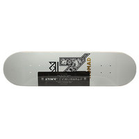 Дека для скейтборда для скейтборда Nomad N-Gang Logo White Deck White 32 x 8.125 (20.6 см)