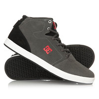 Кеды кроссовки высокие детские DC Crisis High Grey/Black/Red