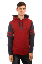 Толстовка кенгуру Volcom Football Fleece Red