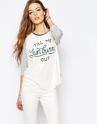 Топ с рукавами 3/4 Maison Scotch - Серый
