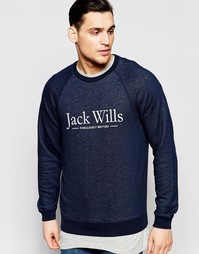 Свитшот с принтом Jack Wills Jack Wills - Темно-синий