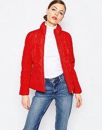 Love Moschino Quilted Heart Coat - Красный
