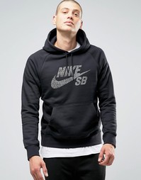 Черное худи Nike SB Icon Dots 833903-010 - Черный