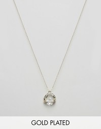 Позолоченное ожерелье с геометрической подвеской Nylon - Золотой