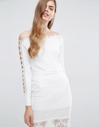 Топ с открытыми плечами Alice McCall City Sounds - Белый