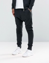 Зауженные джоггеры в байкерском стиле Criminal Damage - Черный