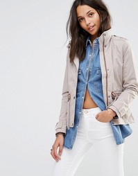 Короткий макинтош Hollister - Зеленый