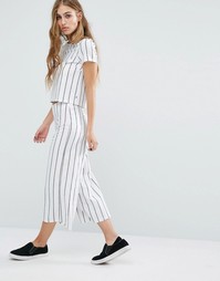 Брюки в полоску с завышенной талией Noisy May Co-ord - Мульти