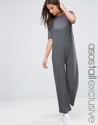 Комбинезон в рубчик ASOS TALL LOUNGE - Серый