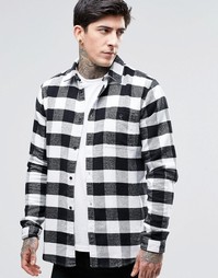 Рубашка в клетку Dr Denim Chris - Белый