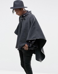 Серый кейп из фетра ASOS - Серый