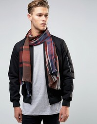 Шарф в клетку Esprit - Синий