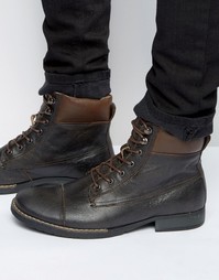 Ботинки из нубука со шнуровкой Bellfield Noma - Черный
