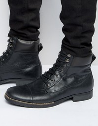 Кожаные ботинки на шнуровке Bellfield Sigmar - Черный