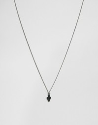 Ожерелье с подвеской-копьем Icon Brand - Черный