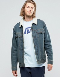 Синяя джинсовая куртка с воротником борг Vans Hargill VA2YP1KFM - Синий