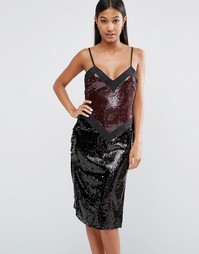 Платье с пайетками Boohoo - Мульти