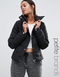 Короткая дутая куртка с воротником-труба Vero Moda Petite - Черный