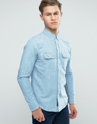 Джинсовая юбка слим Abercrombie &amp; Fitch - Синий