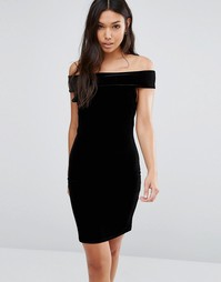 Бархатное платье Boohoo - Черный