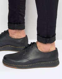 Туфли с 3 парами люверсов Dr Martens Lite Cavendish - Черный