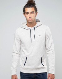 Худи через голову с логотипом чайка Hollister - Кремовый