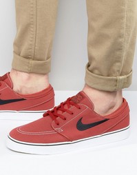 Красные парусиновые кроссовки Nike SB Stefan Janoski 615957-600 - Красный