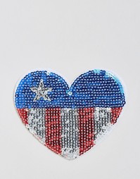 Нашивка в форме сердца Orelia - Мульти