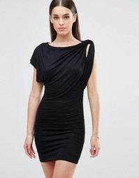 Платье с открытыми плечами TFNC - Черный