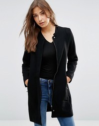 Пальто с молниями Sugarhill Boutique Kim - Черный