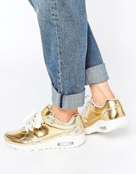 Кроссовки металлик Missguided - Золотой