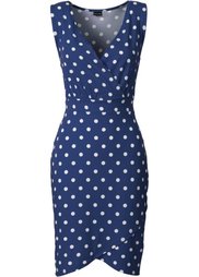 Трикотажное платье (темно-синий/белый в полоску) Bonprix