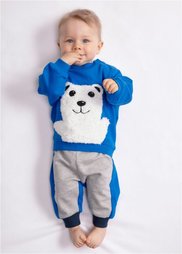 Для малышей: свитшот из биохлопка (лазурный) Bonprix