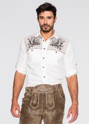 Рубашка Regular Fit  в традиционном стиле (белый) Bonprix