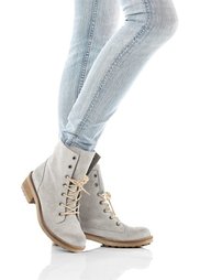 Замшевые ботинки (светло-серый) Bonprix