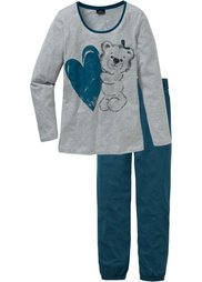 Пижама (дымчато-розовый с рисунком) Bonprix