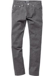 Брюки  Regular Fit в стиле 5 карманов, cредний рост (N) (темно-синий меланж) Bonprix