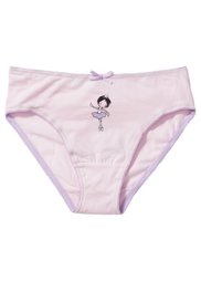 Трусики (5 шт.) (белый/сиреневый/розовый) Bonprix