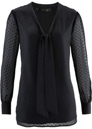 Блузка с бантом (цвет белой шерсти) Bonprix