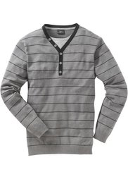 Пуловер 2 в 1 Regular Fit (темно-синий в полоску) Bonprix