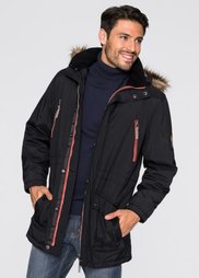 Куртка-парка Regular Fit на ватной подкладке (черный) Bonprix