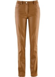 Брюки-стретч с блестящим покрытием (черный) Bonprix