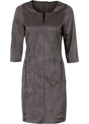 Платье из искусственной замши (темно-ягодный) Bonprix