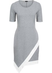 Платье с контрастными вставками (черный/белый) Bonprix