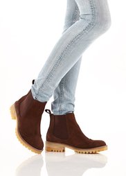 Замшевые ботинки-челси (темно-коричневый) Bonprix