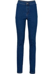 Абсолютный хит: джинсы Skinny с завышенной талией (темный деним) Bonprix