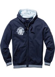 Трикотажная куртка Regular Fit с капюшоном (антрацитовый меланж) Bonprix