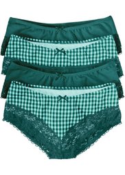 Трусики (4 шт.) (черный/белый) Bonprix