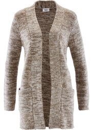 Кардиган (черный меланж) Bonprix